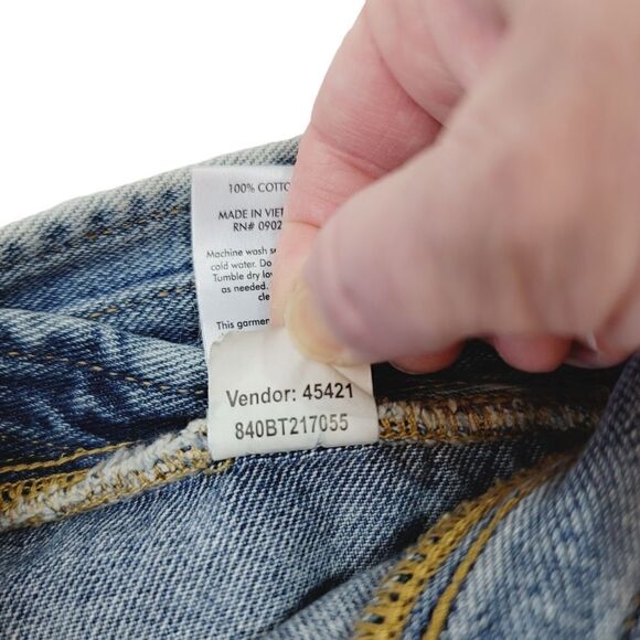 PacSun Crossover Waist Cargo Skate Denim Mini Skirt in Light Blue Size 24 - Picture 8 of 9